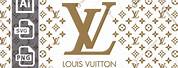 Free Sublimation Design Silver Glitter Louis Vuitton Logo