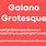 Galano Font