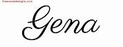 Gena Name Clip Art