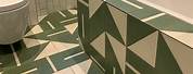 Geometric Floor Tiles Green