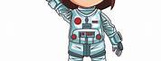 Girl Astronaut Cartoon