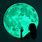 Glow in the Dark Moon Sticker