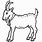 Goat Outline Drawing