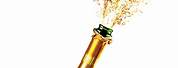 Gold Champagne White Background