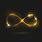Gold Infinity Sign