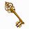 Gold Skeleton Key Clip Art