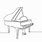 Grand Piano Line Drawing
