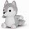 Gray Wolf Plush Toy