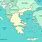 Greece Seas Map