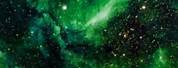 Green Aesthetic Background Galaxy