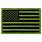 Green American Flag Patch