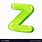 Green Letter Z