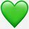 Green Love Heart Emoji