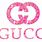 Gucci Pink Glitter Logo