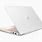 HP White and Rose Gold Laptop