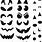 Halloween Face Cutouts