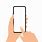 Hand Holding Phone Vector