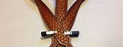 Hand Tooled Leather Suspenders