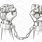 Handcuffs On Hands Drawing
