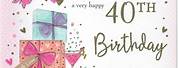 Happy 40th Birthday Daughter Messages
