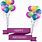 Happy Birthday Balloon Banner Clip Art