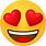 Happy Face Heart Emoji
