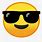 Happy Face with Sunglasses Emoji