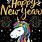 Happy New Year Unicorn
