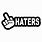 Haters Stickers