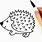 Hedgehog Drawing Easy