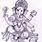 Hindu God Ganesha Drawing