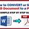How to Change Document to PDF