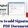 How to Sign PDF Document