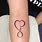 Infinity Love Heart Tattoo