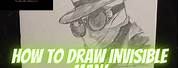 Invisible Man Easy Drawing