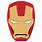 Iron Man Face Mask Template