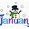 January Calendar Art