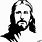 Jesus Face SVG