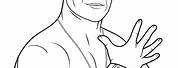 John Cena Coloring Pages Easy