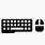 Keyboard and Mouse 16-Bit Icon