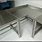 L-shaped Stainless Steel Table