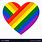 LGBT Rainbow Heart