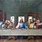 Last Supper Painting with Names