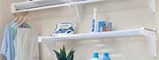 Laundry Room Shelf with Hanging Rod
