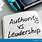 Leadership and Authority
