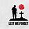 Lest We Forget Decals