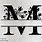 Letter M Monogram SVG