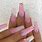 Light Pink and White Nails
