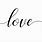 Love Written in Cursive