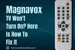 Magnavox Standby Light Is On but TV Won't Turn On